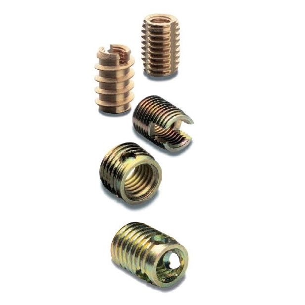 Threaded insert Ensat® series Kerb Konus selftapping / metal / flat