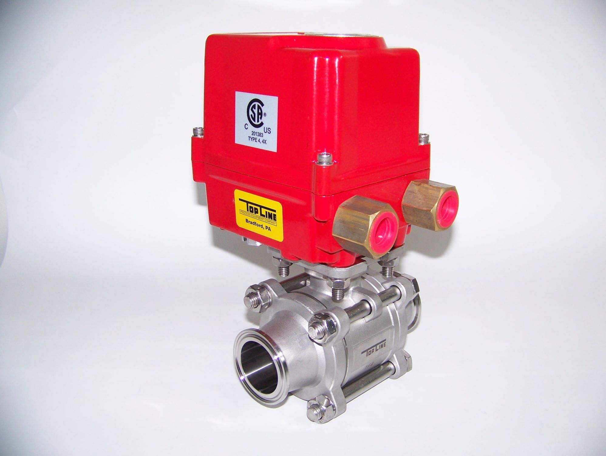 Electric valve actuator TOPFLO® Top Line Process Equipment Company rotary