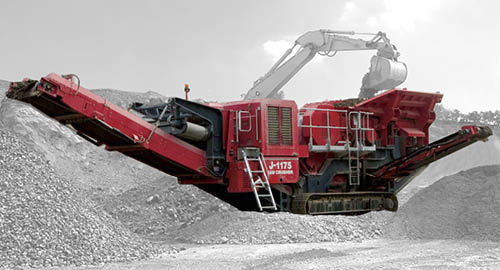Jaw crusher - J-1175 - TEREX Mobile Processing Equipment - mobile