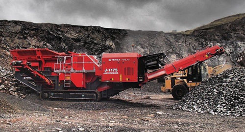 Jaw crusher - J-1175 - TEREX Mobile Processing Equipment - mobile