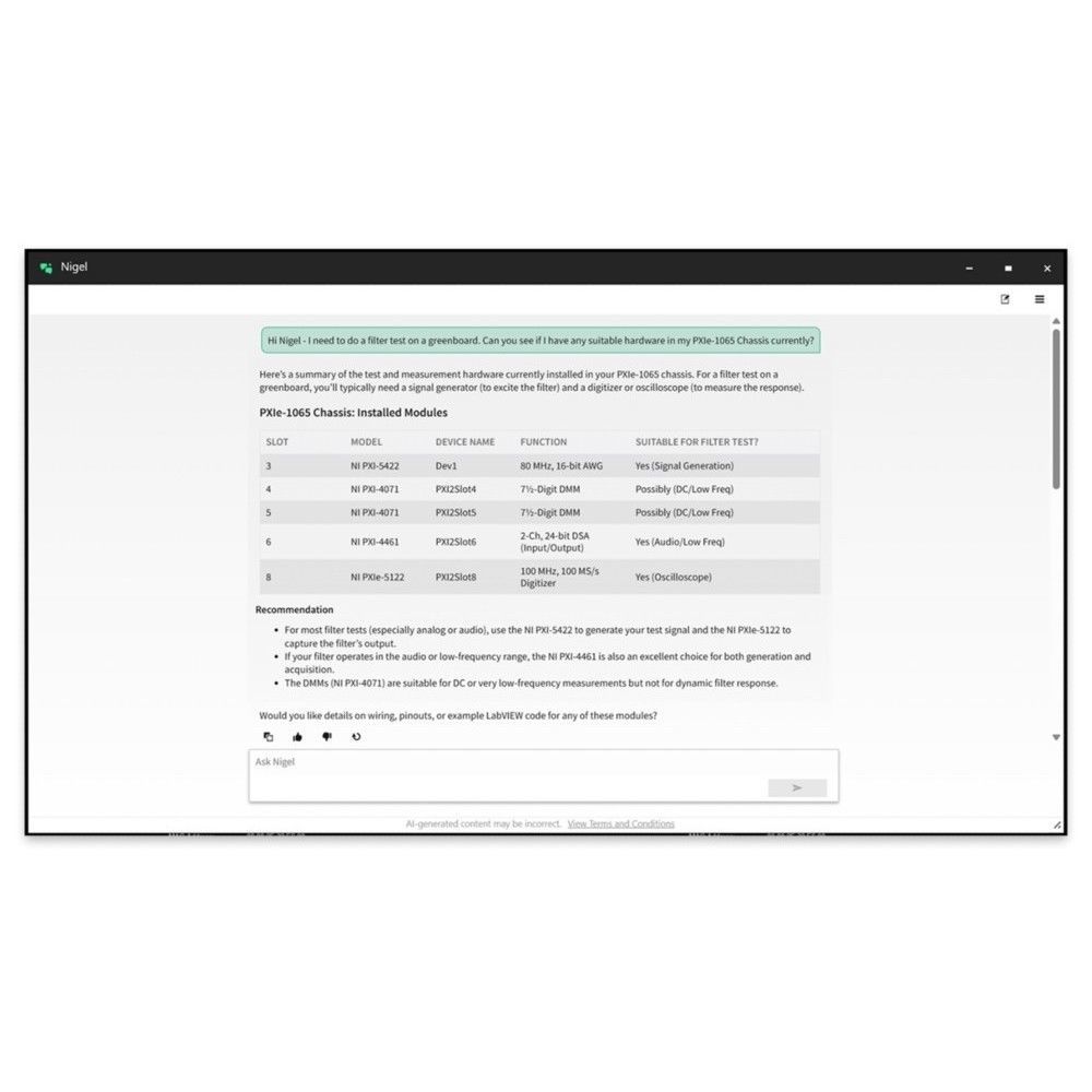 Programming software - NI Nigel AI - NATIONAL INSTRUMENTS - measurement ...
