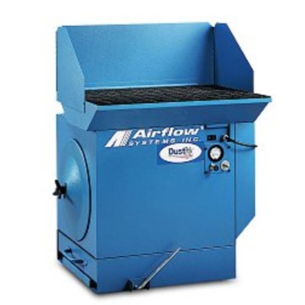 Grinding process downdraft table DTH800 Airflow Systems for welding