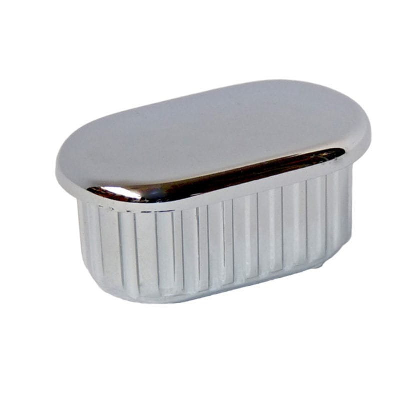 Oval end cap - OABS series - PANOZZO Srl - non-threaded / ABS / chrome