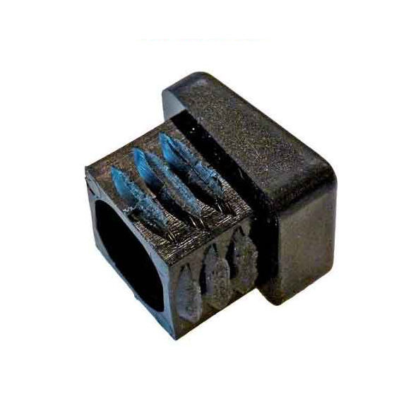 Threaded end cap - ILQA series - PANOZZO Srl - square / plastic / PVC