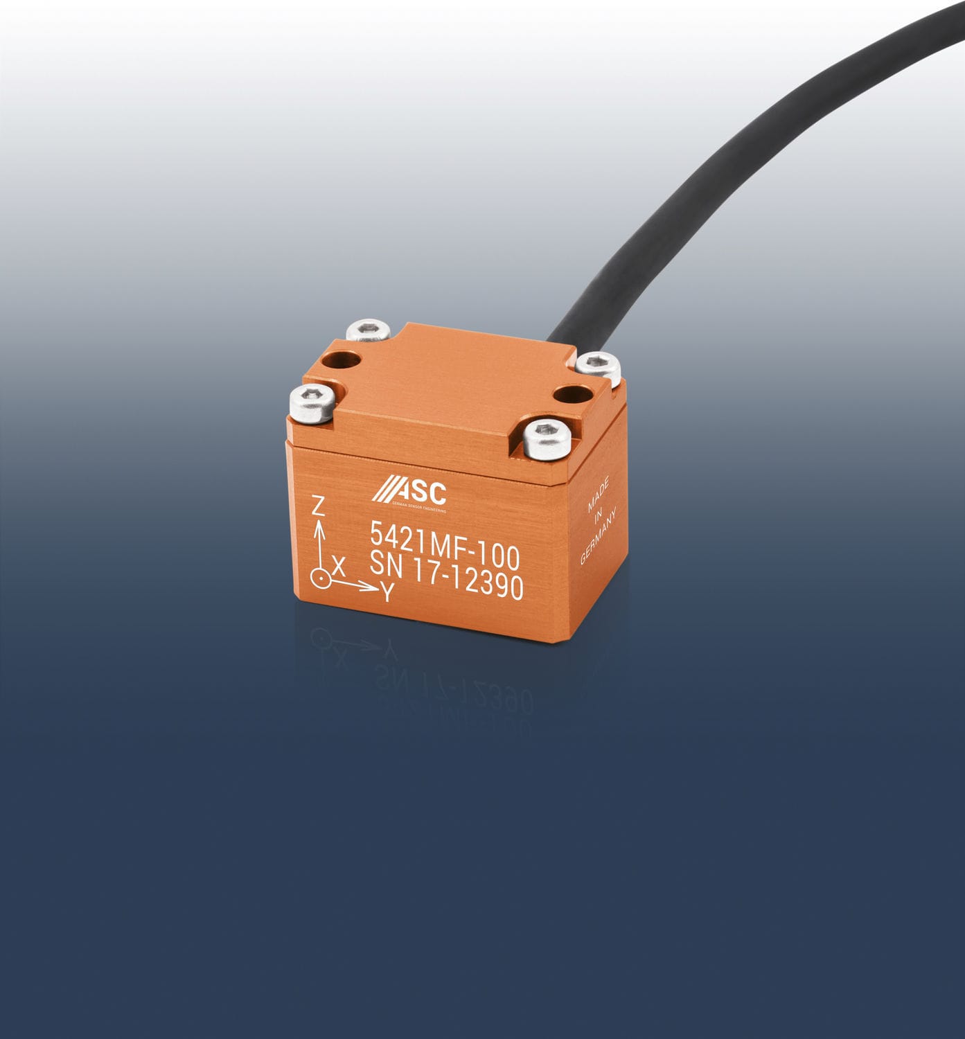 Triaxial acceleration sensor ASC 5421MF / ASC 5425MF ASC capacitive