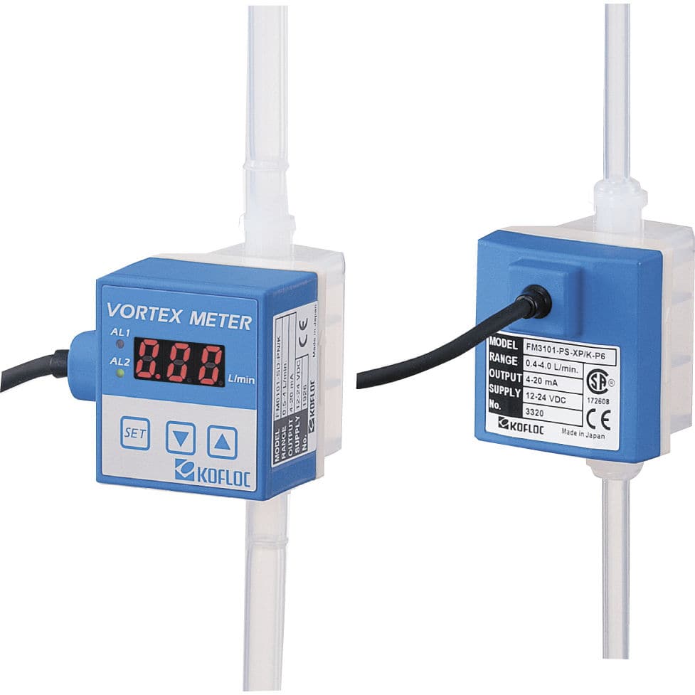 Vortex flow meter FM31 series KOFLOC Corp. for water / for