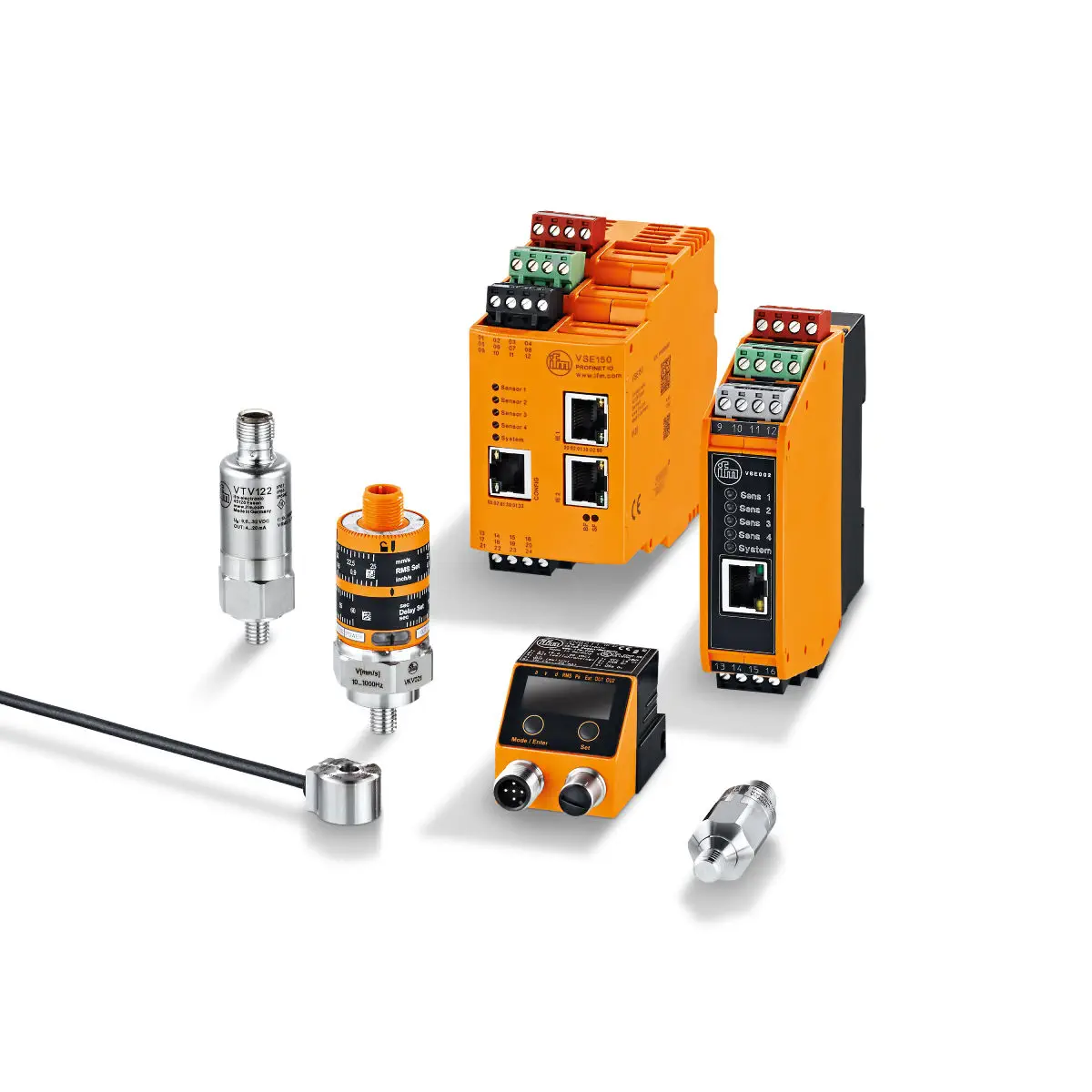 Continuous surveillance vibration transmitter - VTV122 - ifm electronic