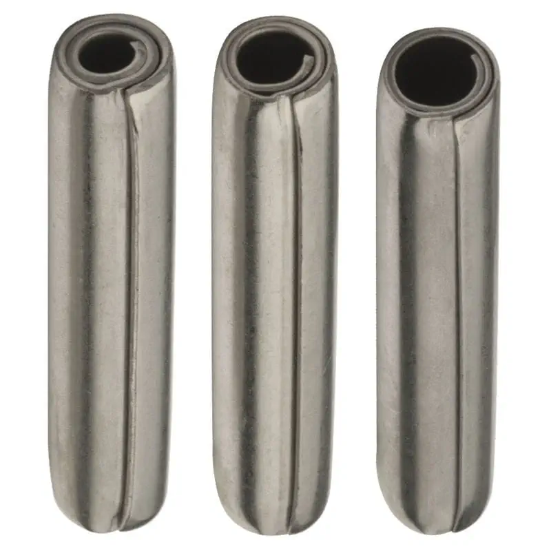 3mm x 20mm COILED PINS SPIROL, SPIRAL, SWISS ROLL TYPE ISO 8750 A2 STAINLESS 