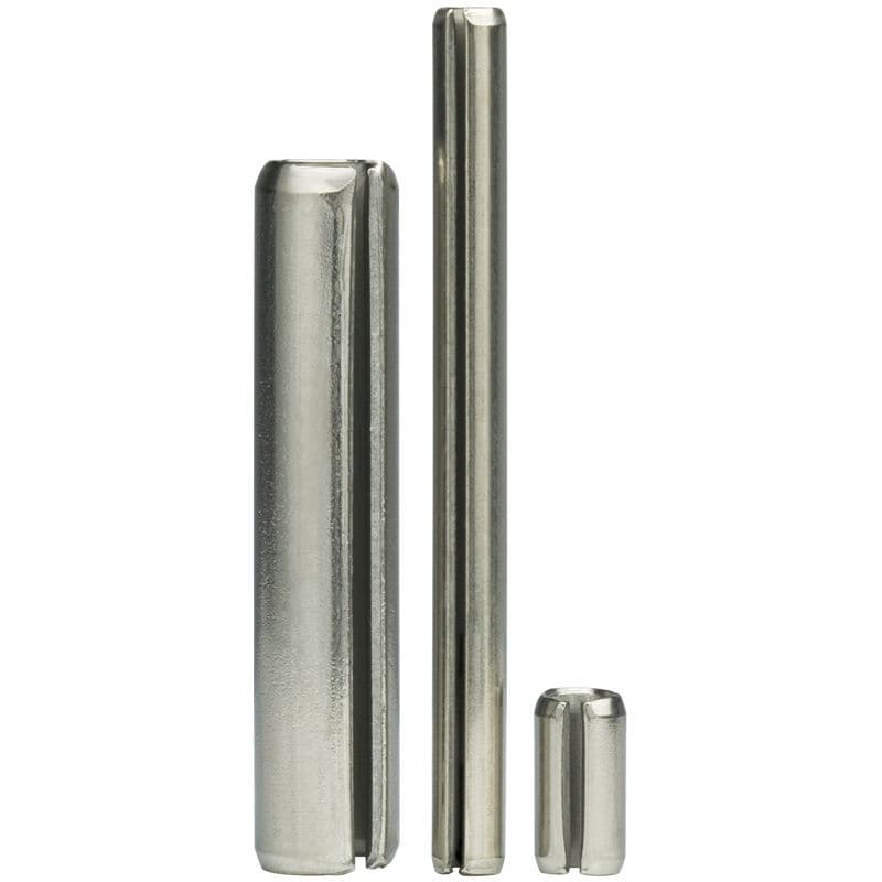 Metric spring pin SPIROL slotted / split / stainless steel