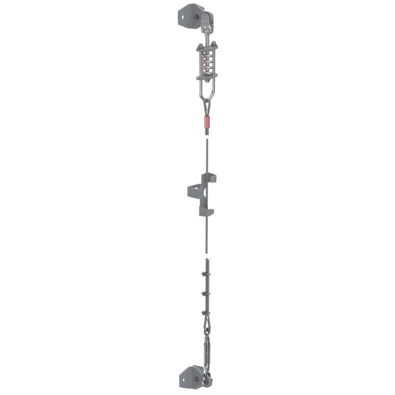 Laisse De Sécurité Navyline Lifeline - Pour Harnais Ou Ceinture De Sauvetage - Jaune Fluo