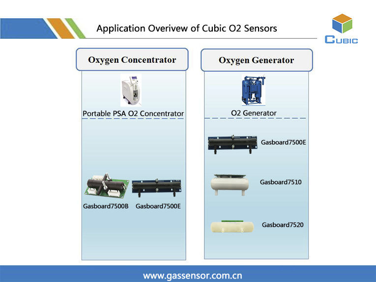 Ultrasonic oxygen sensor Gasboard 7500E Cubic Sensor and Instrument