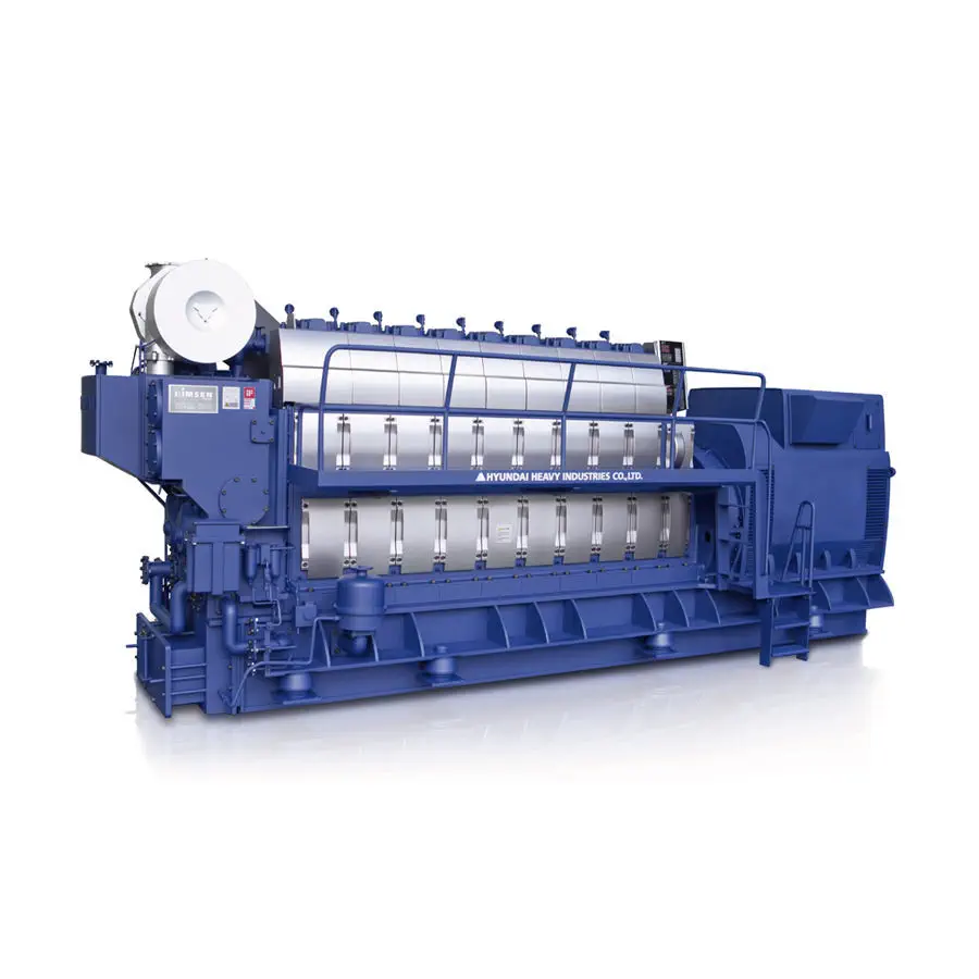 Diesel engine - H21/32 series - Hyundai Heavy Industries-Marine Engine -  multi-cylinder / for generator sets / marine