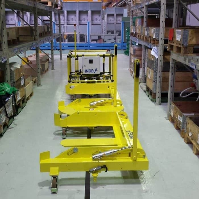 Handling AGV - Scaglia Indeva - for warehouse / magnetic guided