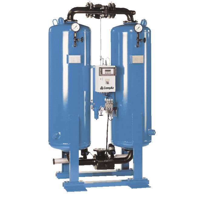 Refrigerated compressed air dryer AX series COMPAIR desiccant / singlestage