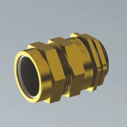 5x Cable Gland m20x1,5 incl Lock Nut ip68, Nickel-Plated Brass 