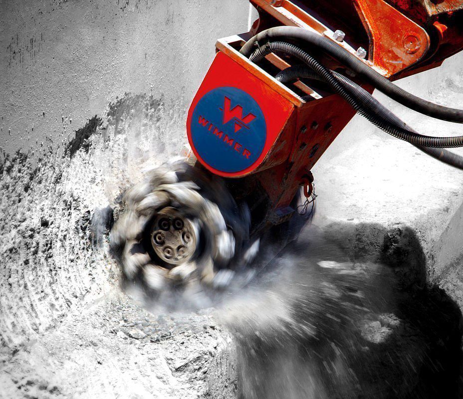 Excavator hydraulic milling cutter WFR series WIMMER Hartstahl GmbH