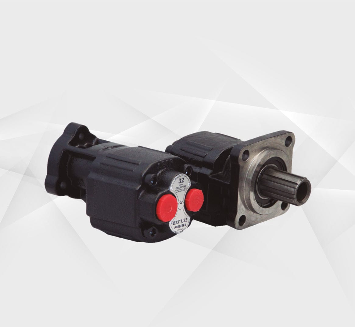 Externalgear hydraulic pump B2 Series ABER HYDRAULICS cast iron / bidirectional / small