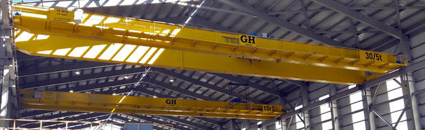 Double-girder bridge crane - GH Cranes & Components - with rope hoist