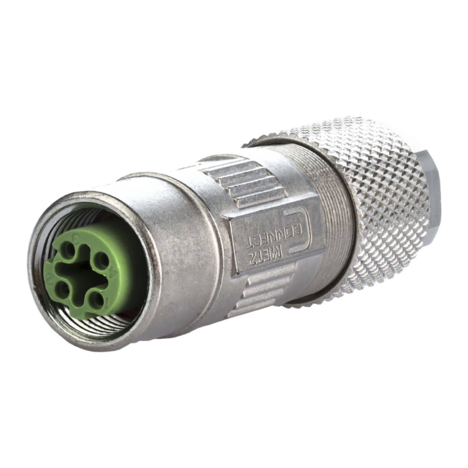 Data connector - MMF891A115 - METZ CONNECT - female / M12 D-coded / 4-pole