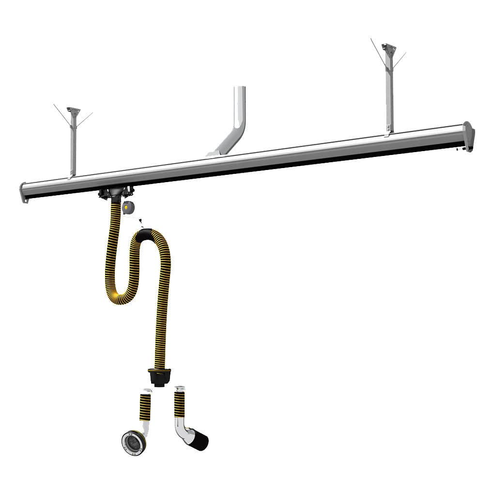 exhaust extraction system STR PLYMOVENT for car / garage
