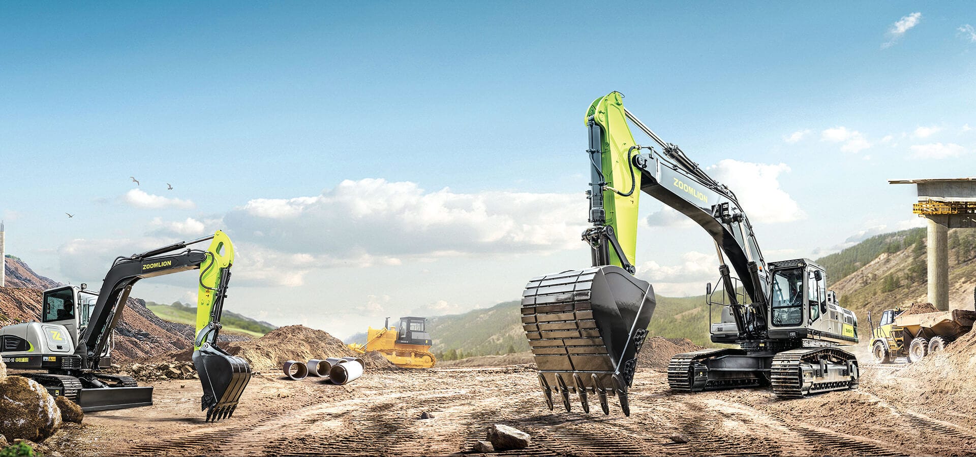 Large boom excavator - ZE490EK-10 - Zoomlion Heavy Industry