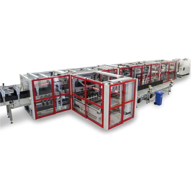 Wraparound cartonersleeve wrapping machine GEMINI HT OCME for