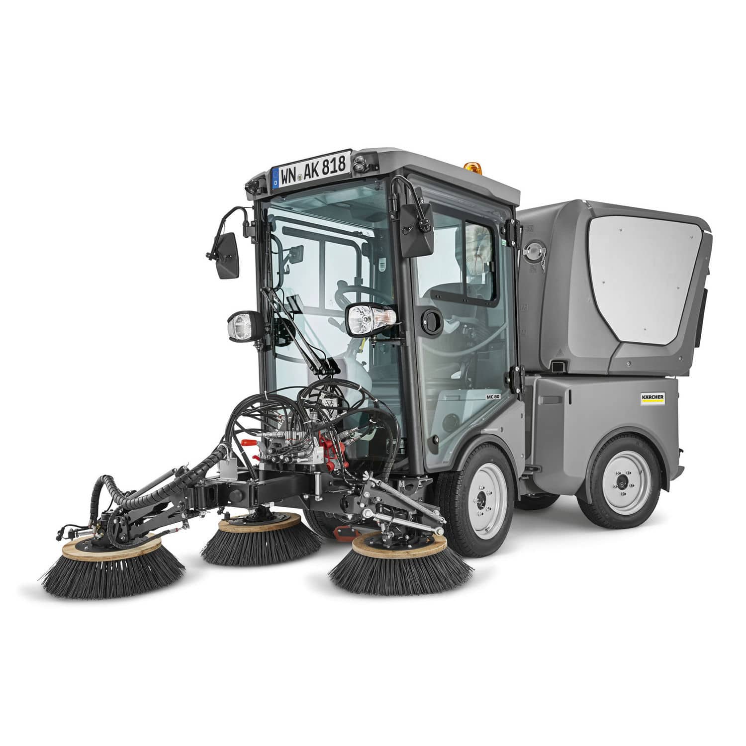 Ride-on sweeper - MC 80 - KÄRCHER - diesel / with two brushes / compact