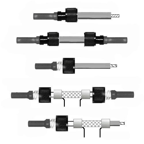 Coaxial cable harness C 740 series Teledyne Reynolds highvoltage