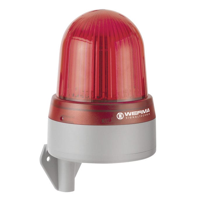 Alarm sounder with signal light - 433.100.75 - WERMA - with LED beacon