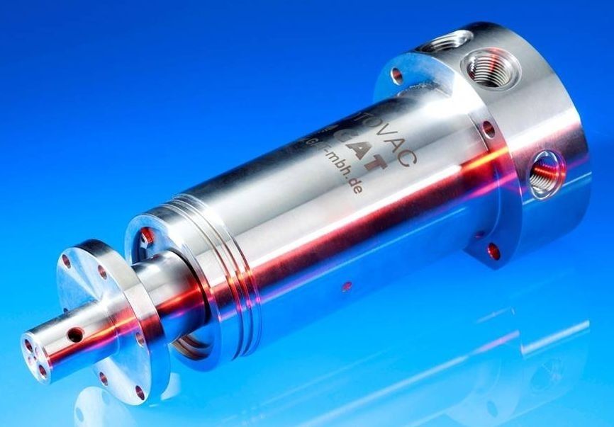 Vacuum rotary union ROTOVAC GAT Gesellschaft für Antriebstechnik mbH 2passage / lowpressure