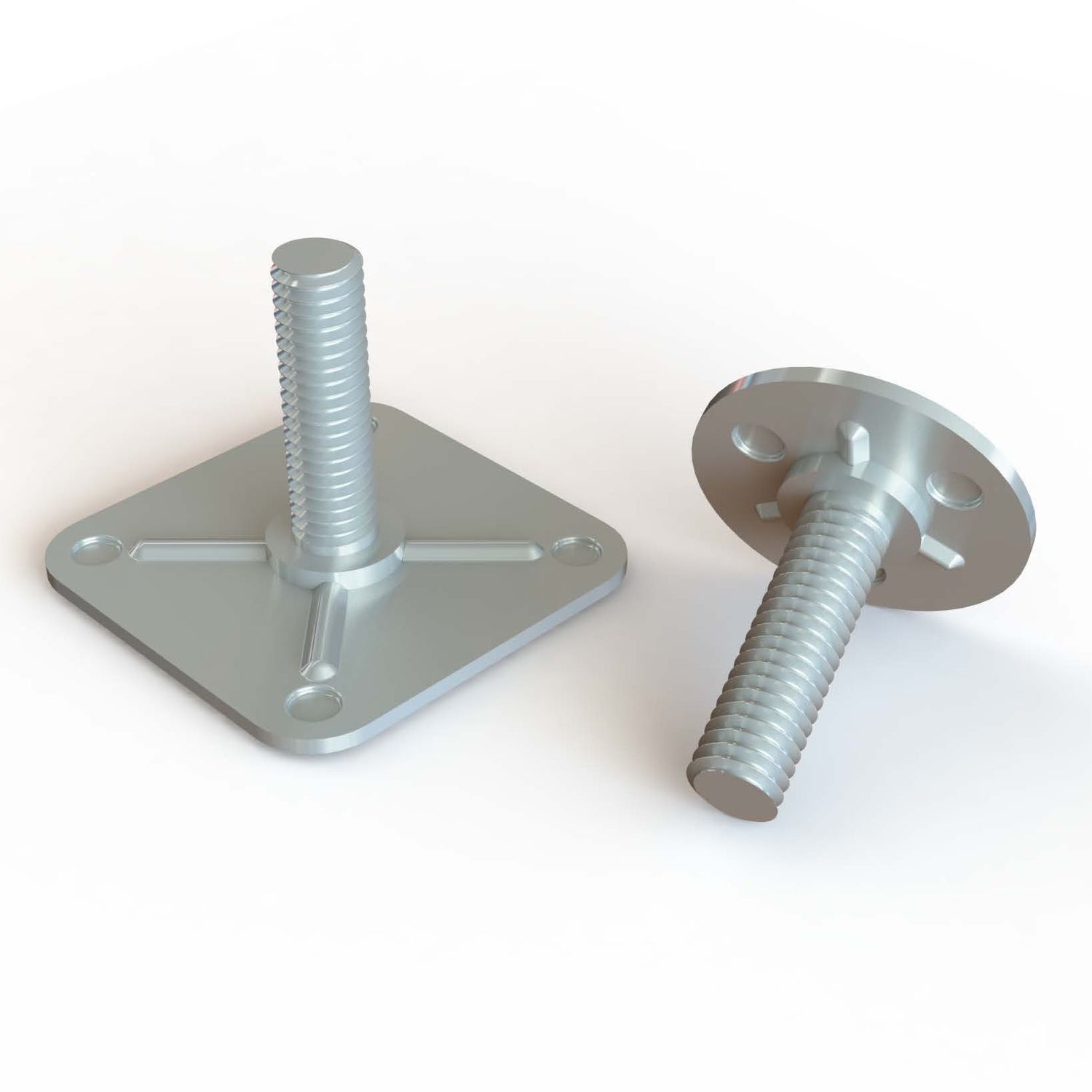 Base plate nut with stud PRY series Specialinsert s.r.l. bonded