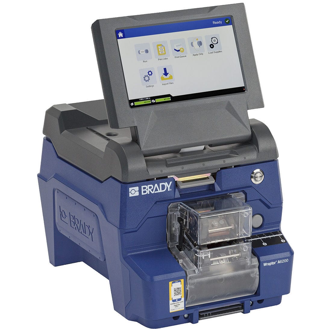 Thermal transfer label printer-applicator - Wraptor A6200 - BRADY ...