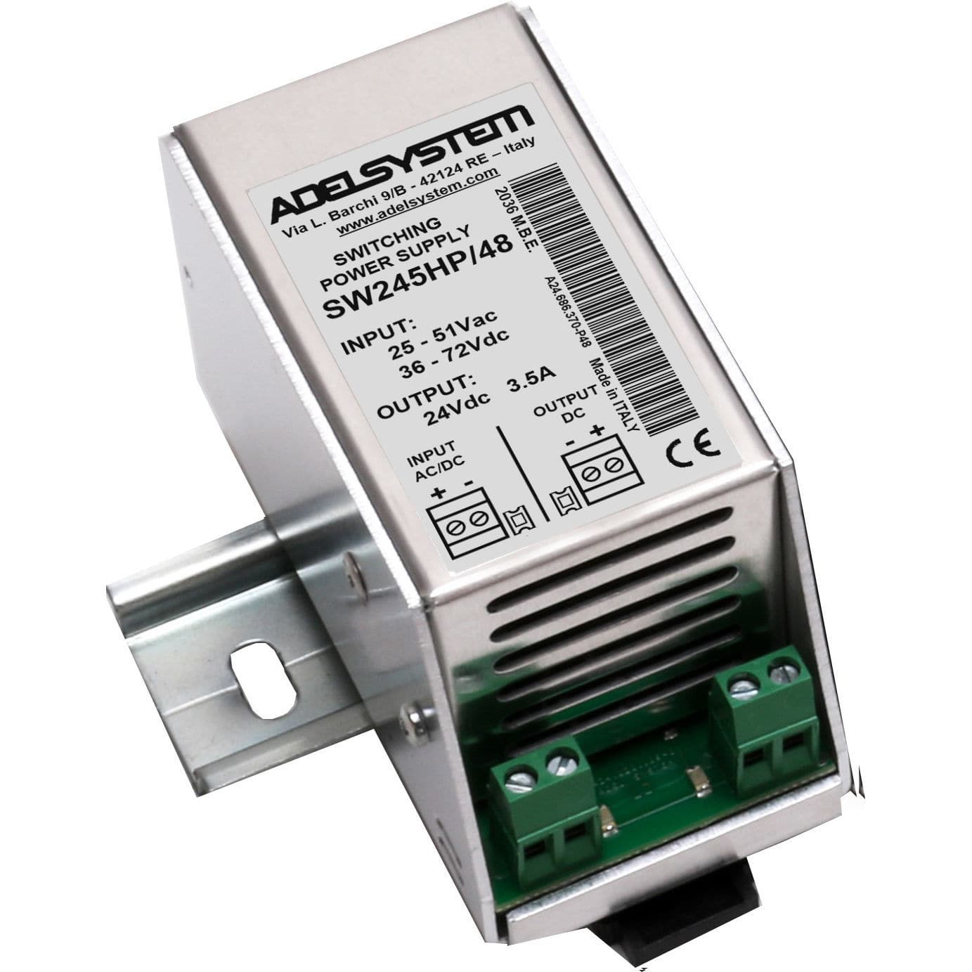 DIN rail power supply - SW245HP/48 - ADELSYSTEM - DC/DC / AC/DC ...