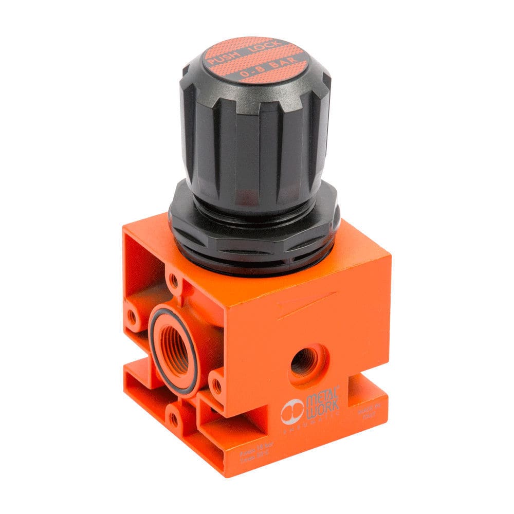 Compressed air pressure regulator REG ND series METAL WORK piston
