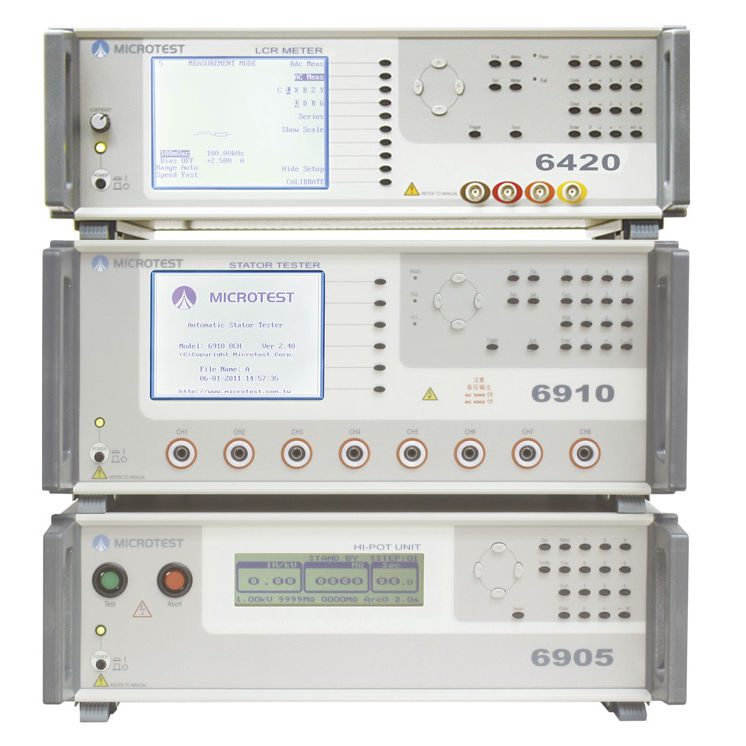 Stator winding tester 6910 Microtest Corporation resistance