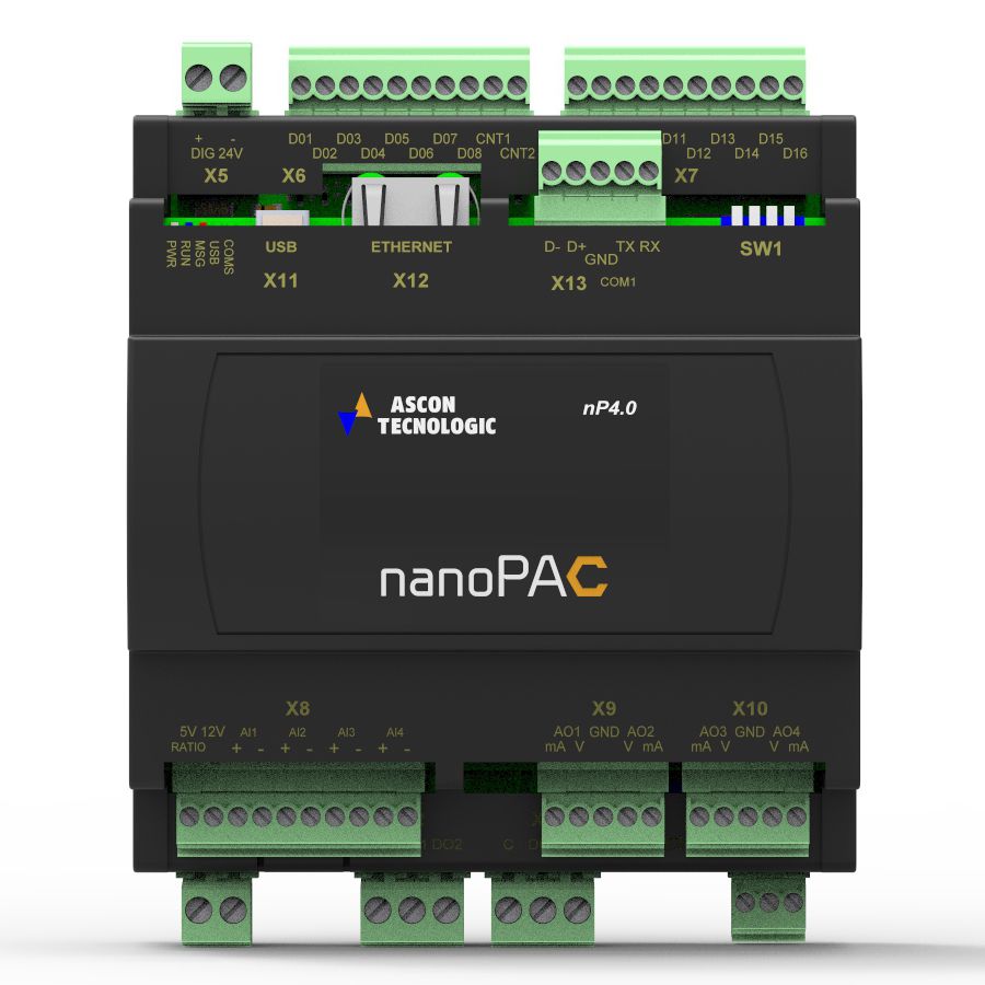 Compact Plc Np Ascon Tecnologic Nano Analog Inputs Analog Outputs