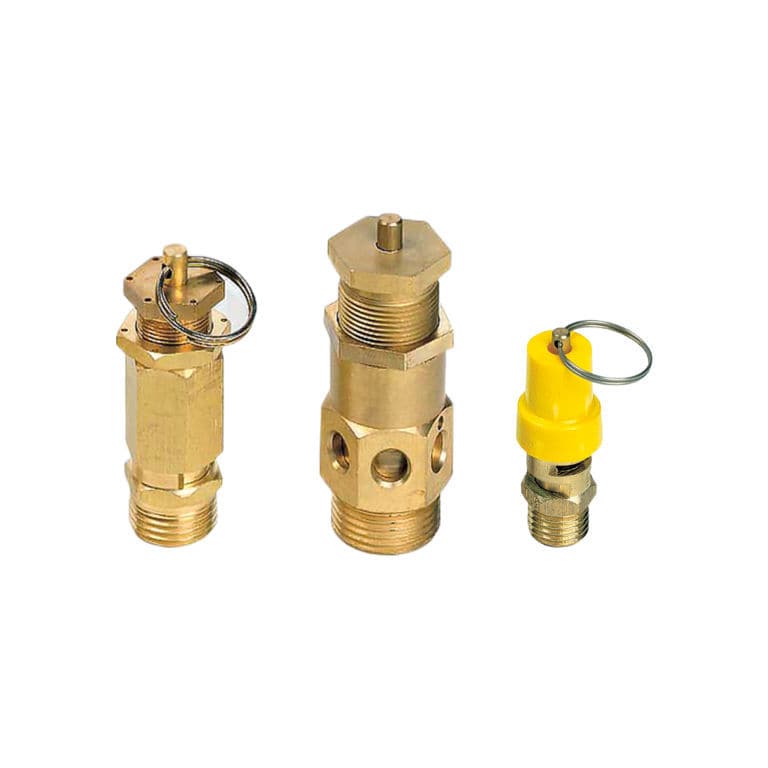 Compressed air safety valve 2.8M0002 Farbo brass / Viton® / for exhaust gas
