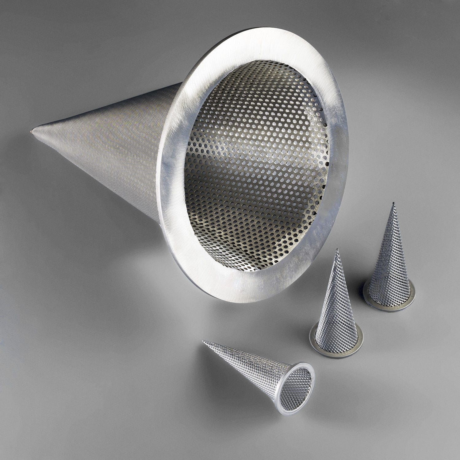 Solid filter Steinhaus wire mesh / for pipe / conical