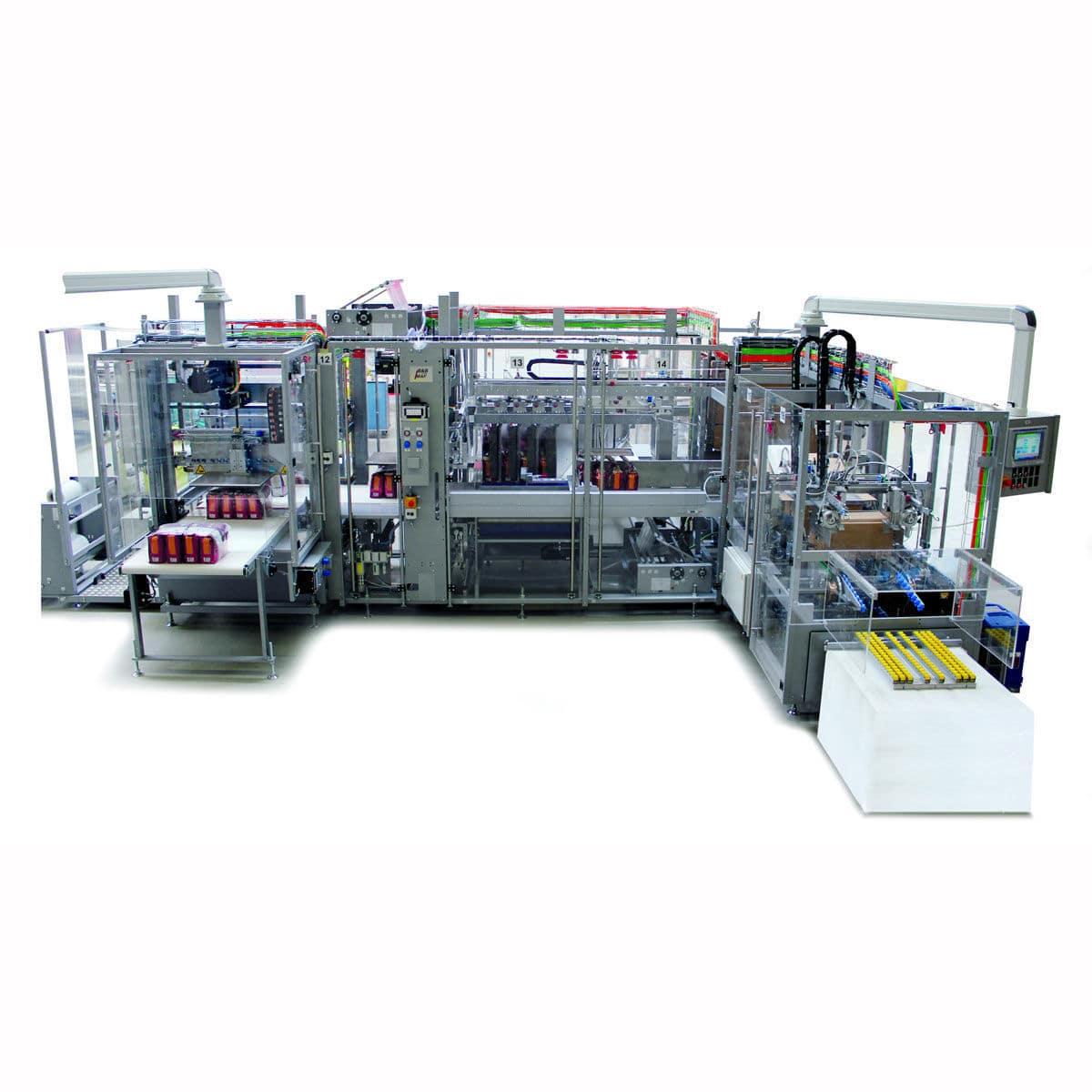 Wraparound cartonersleeve wrapping machine Combimatic/SBP B&B