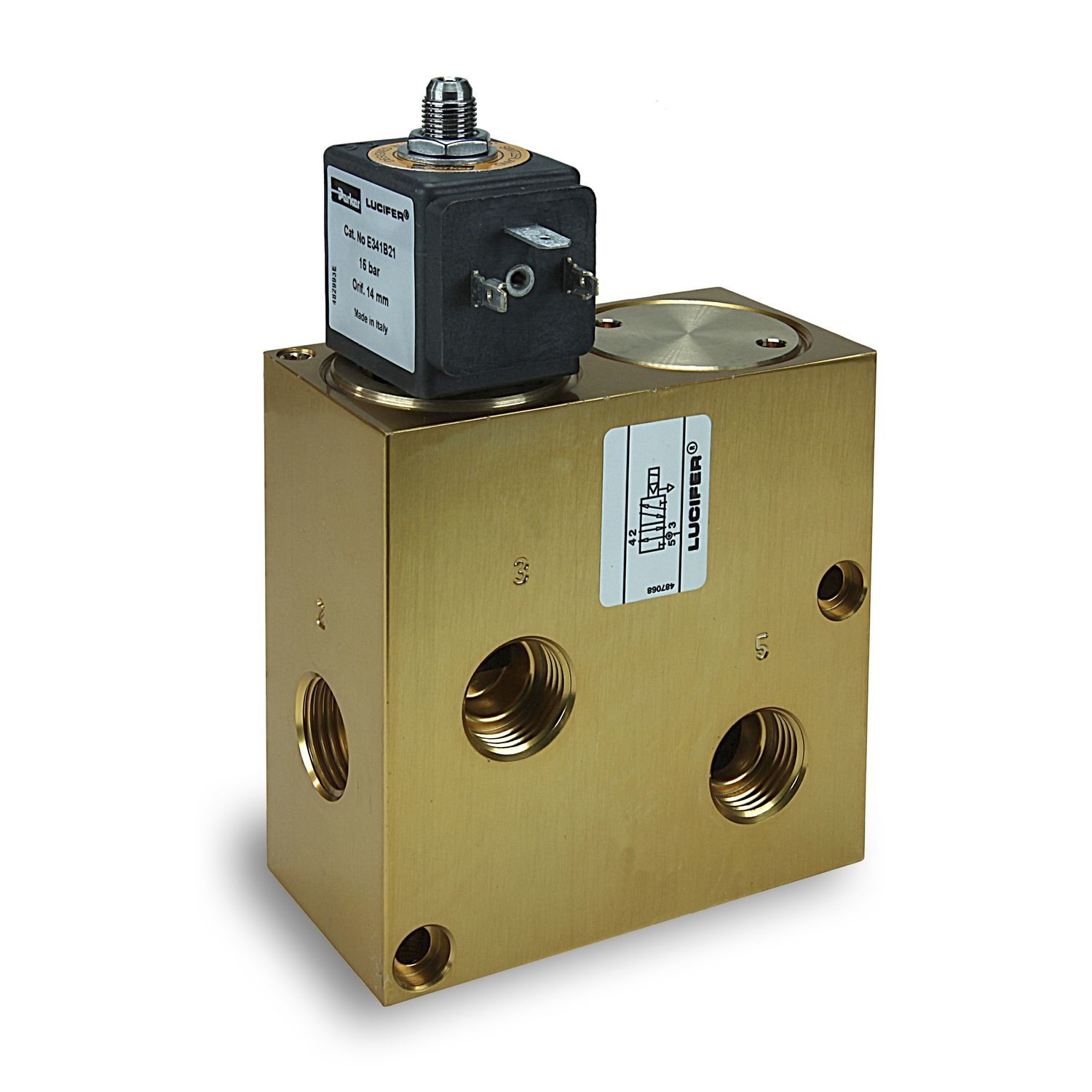 Spool pneumatic directional control valve B series Parker Fluid and