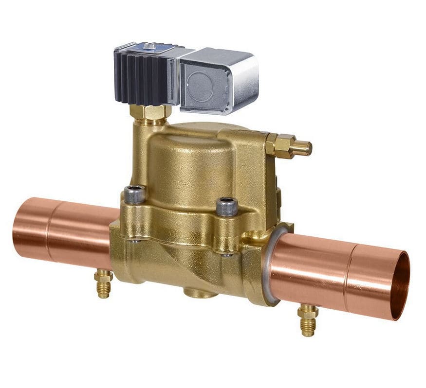 Piston valve DDR Parker Sporlan Division electricallyactuated / regulating / brass