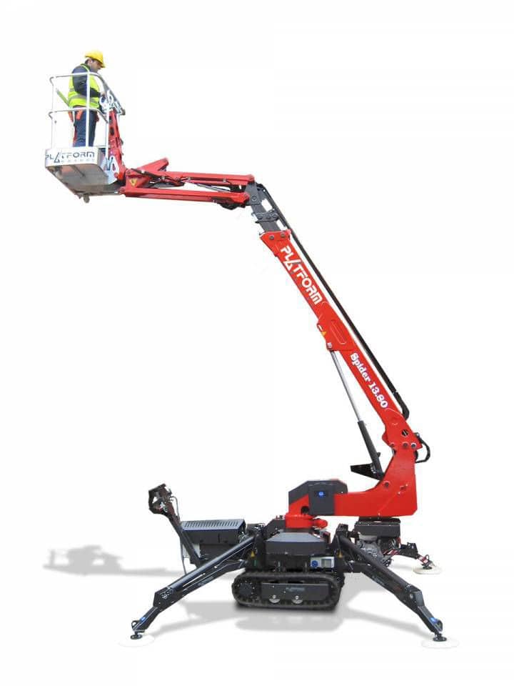 Self-propelled spider lift - Spider 13.80 - Platform Basket - track ...