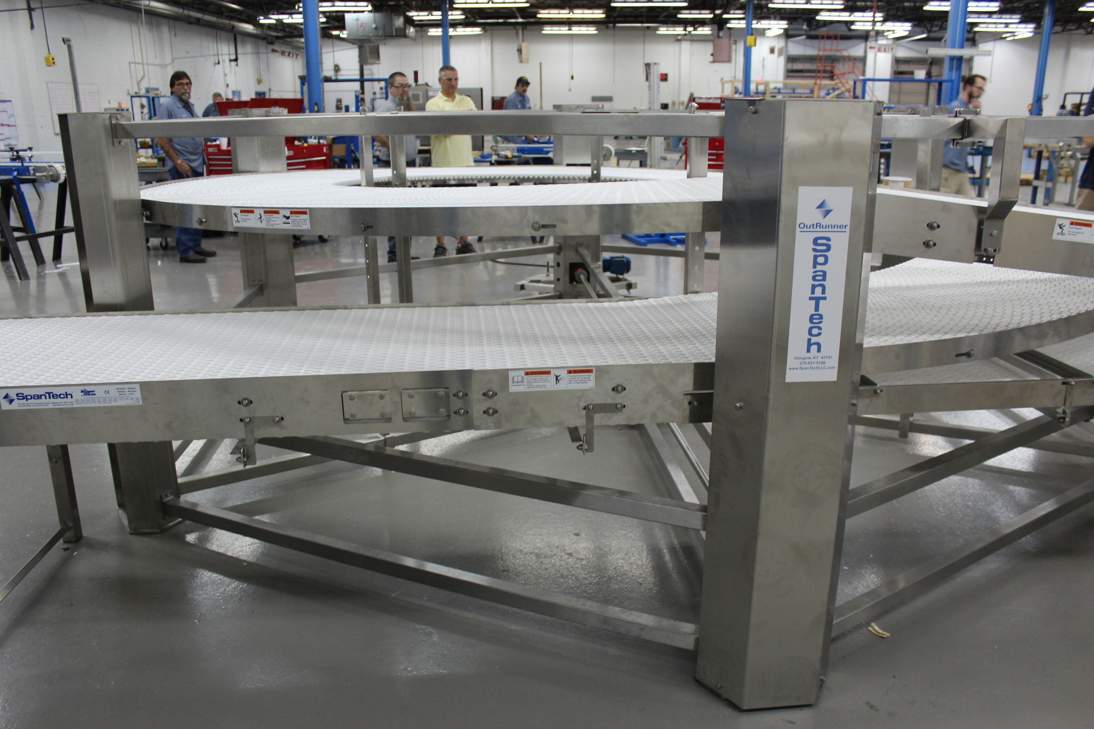 Spiral conveyor SpanTech belt / cooling