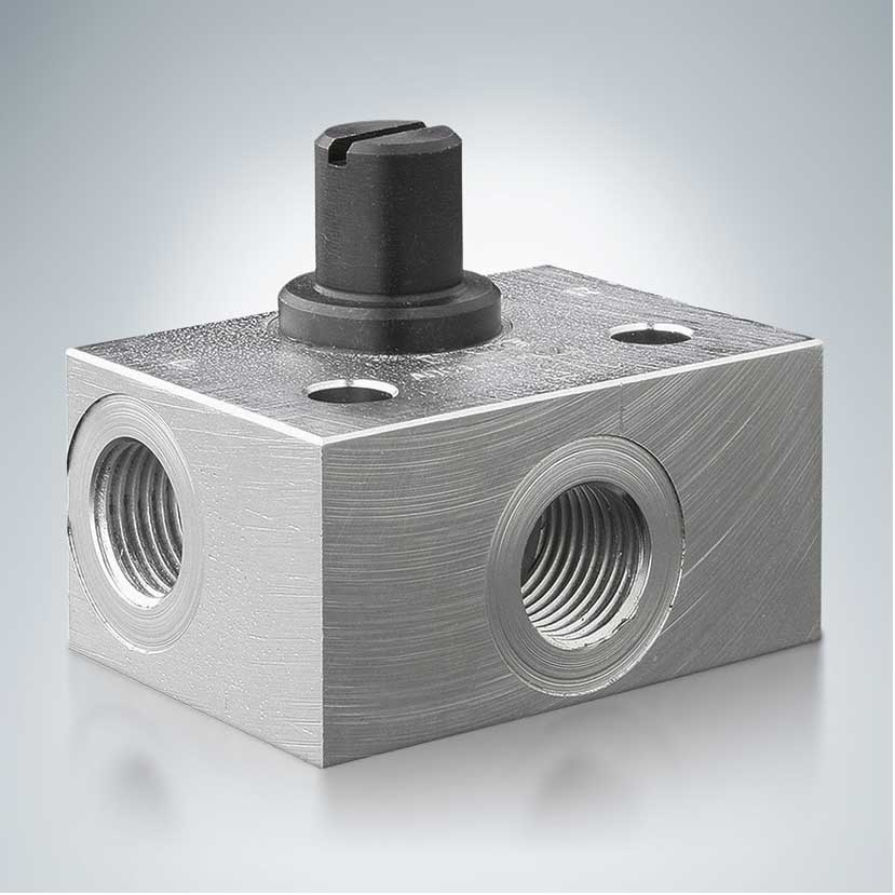 Hydraulicallyoperated valve ADC HAWE Hydraulik SE for control