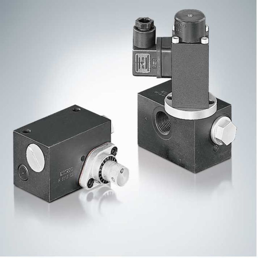 Disc valve S series HAWE Hydraulik SE hydraulicallyoperated / adjustment / flow control