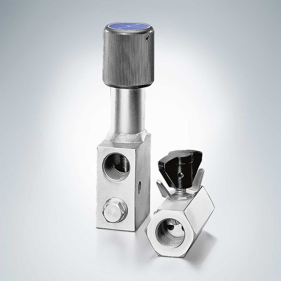 Ball valve ED 11 HAWE Hydraulik SE hydraulicallyoperated / flow control / for oil