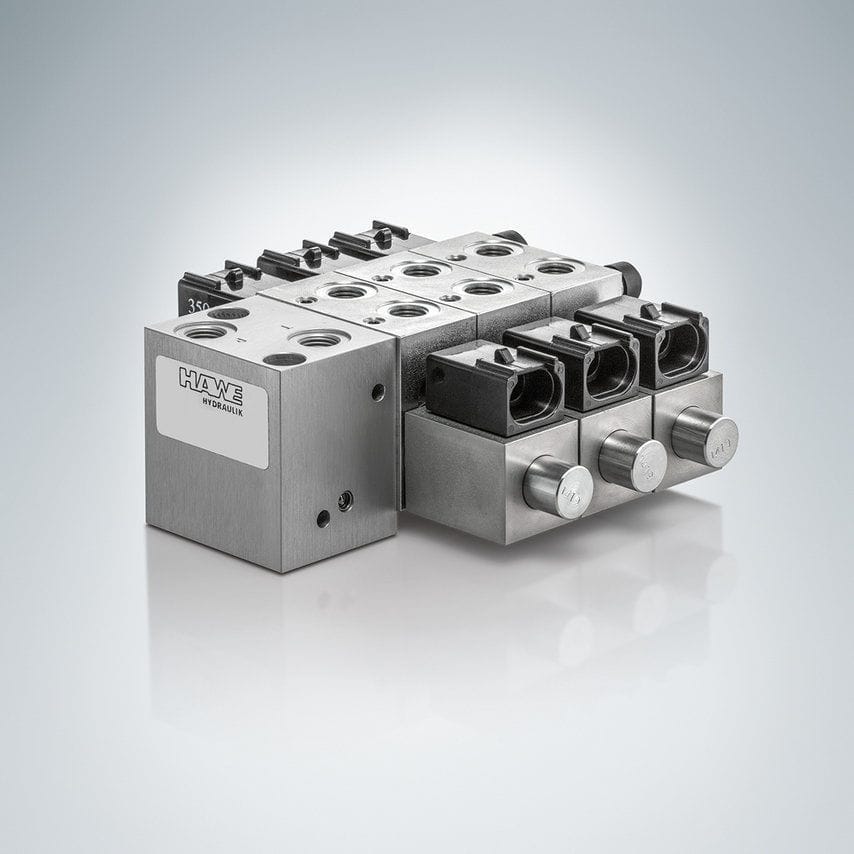 Spool hydraulic directional control valve TLC3 HAWE Hydraulik SE seat / manual