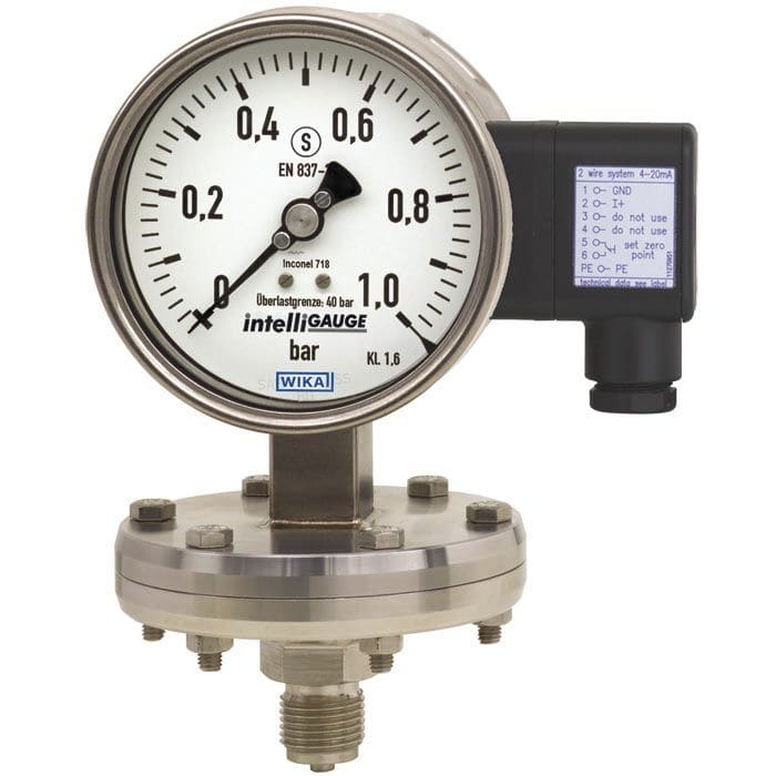 Dial pressure gauge PGT43HP.1 series WIKA Alexander Wiegand SE & Co. KG threaded