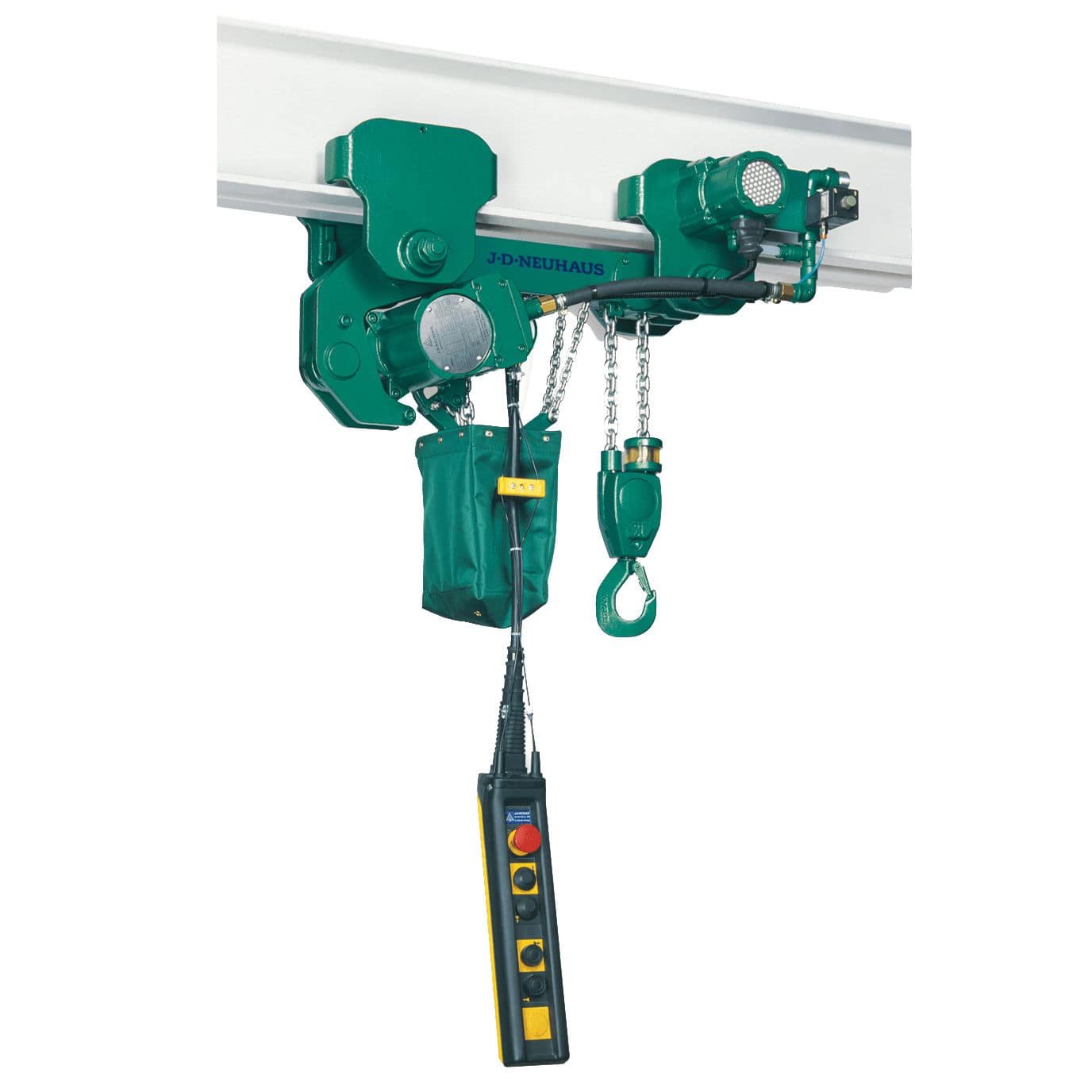 Motorized hoist trolley LMF series J.D. Neuhaus beam mounted / ATEX
