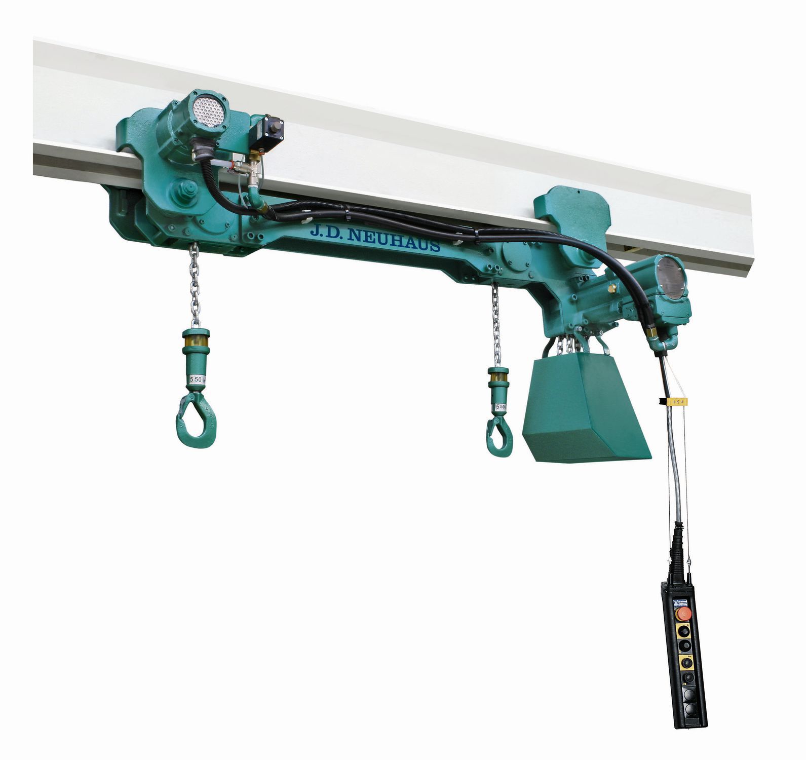 Pneumatic chain hoist BBH J.D. Neuhaus explosionproof / for